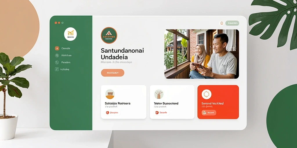 Tampilan menu utama yang intuitif dan menarik.