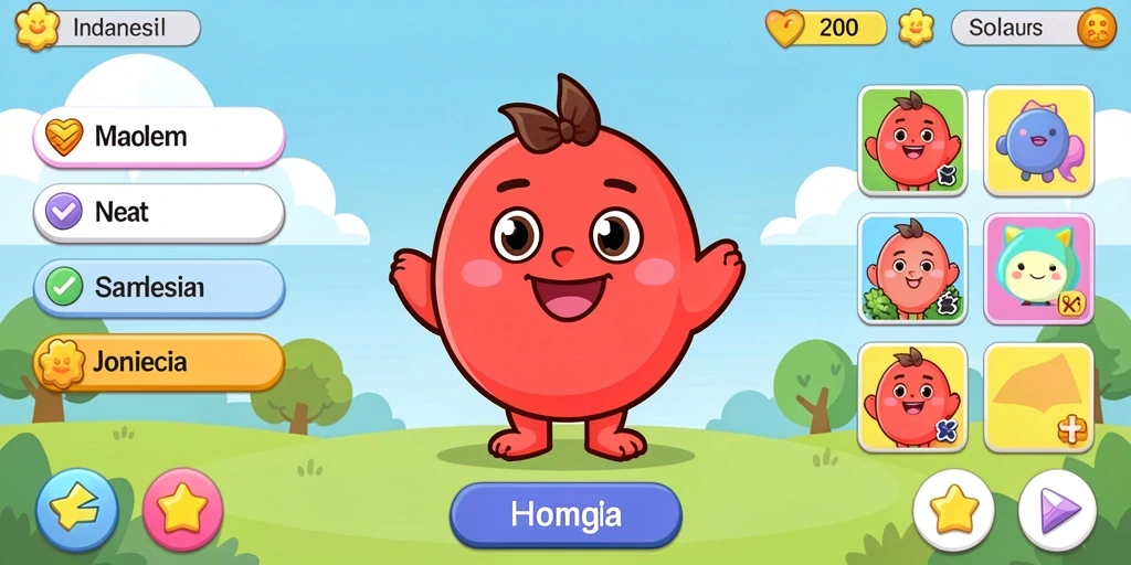 Tampilan utama gameplay 8HHH yang menarik.