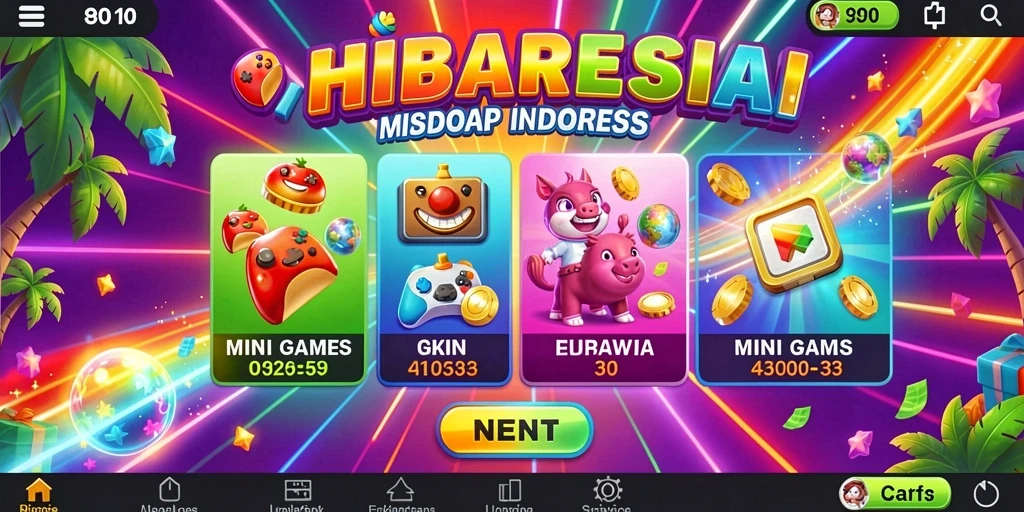 Tampilan menu utama yang menarik dan mudah dinavigasi.