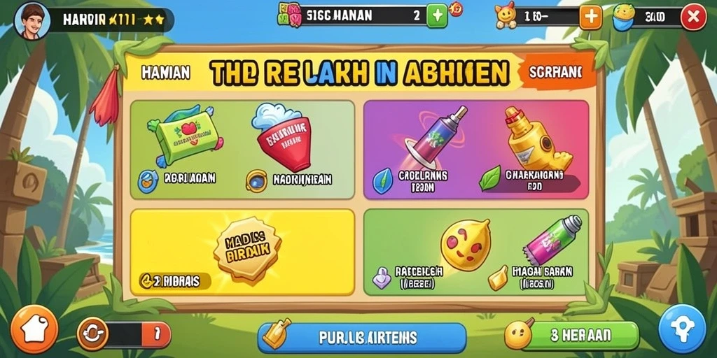 Screenshot pertama menampilkan antarmuka utama GIGA33 yang menarik.
