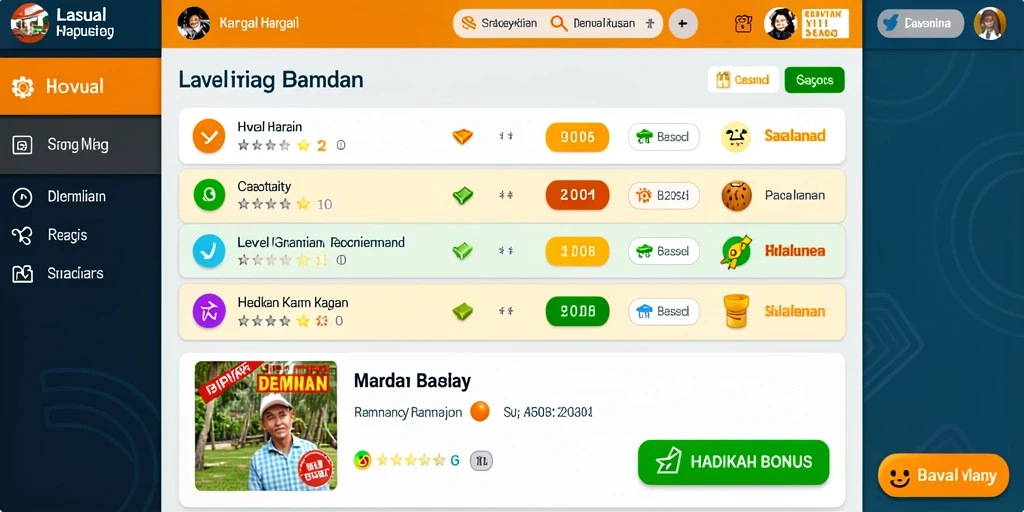 Tampilan menu utama JUARAGO yang intuitif dan mudah dinavigasi.