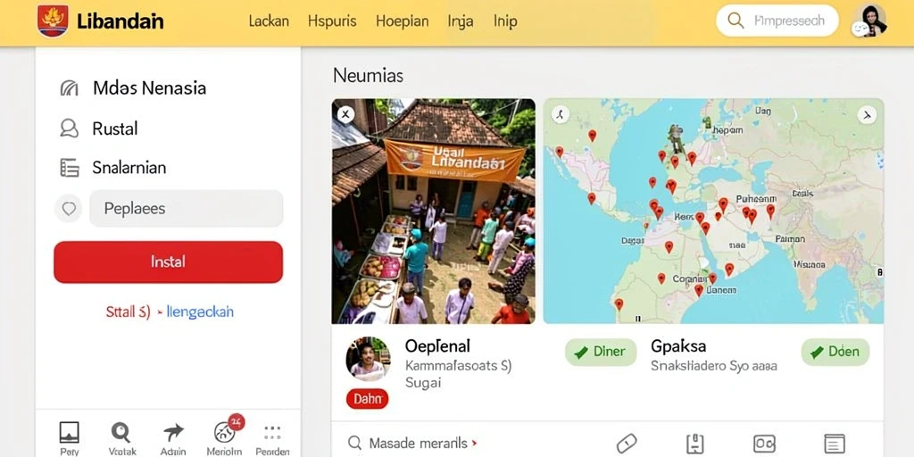 Tampilan antarmuka pengguna yang menarik.