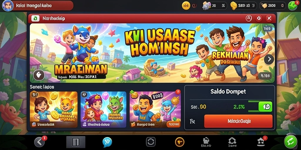 Tangkapan layar menampilkan permainan slot yang menarik.
